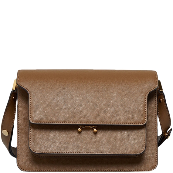  MARNI Medium Trunk Bag, Gold Brown