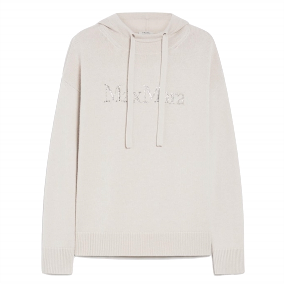 'S Max Mara Gorzia Strik Hoodie, Ecru