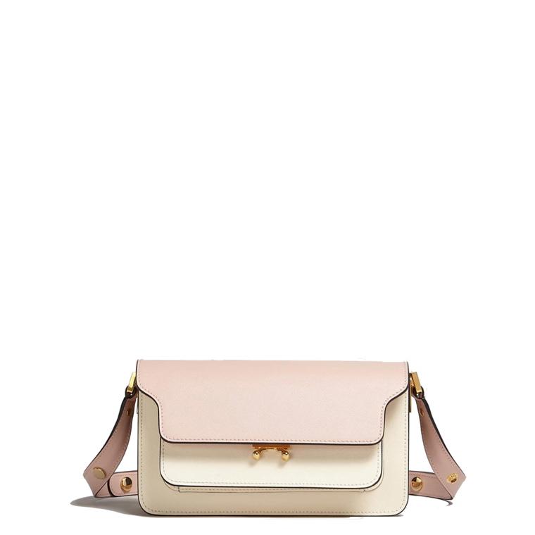  MARNI Trunk Bag EW, Camella/Talc/Natural