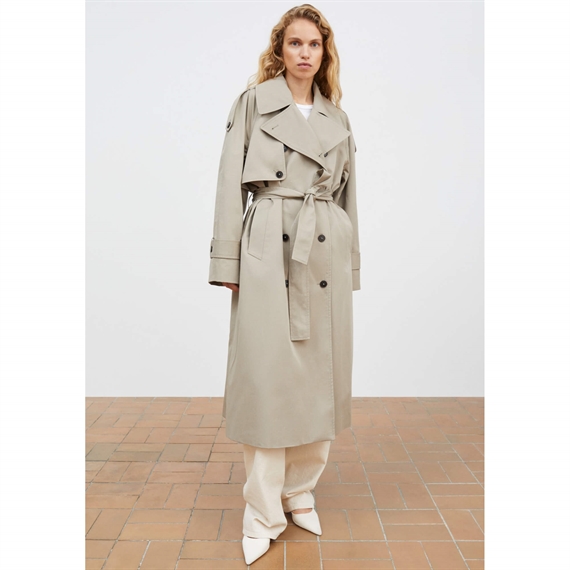 Skall Studio Mahsa Trenchcoat, Stone Moss