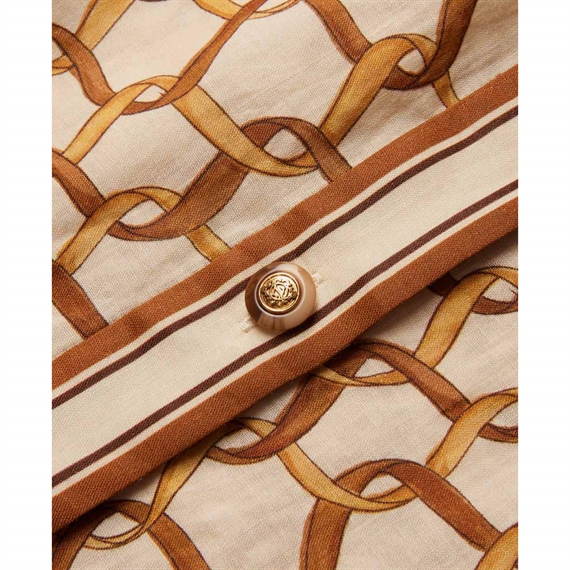 Zimmermann Fitted Skjorte, Cream Ribbon