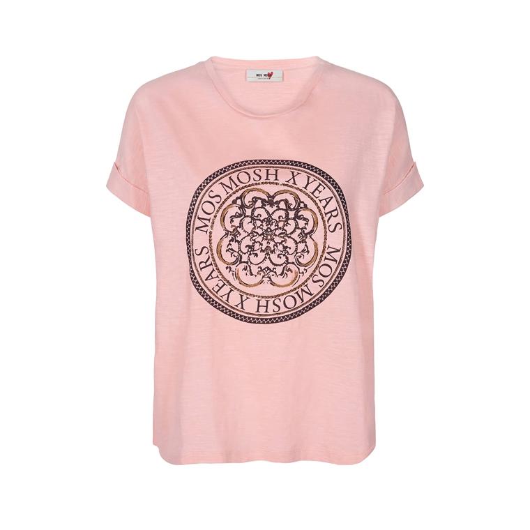 Mos Mosh T-Shirt - Yara Anniversary Tee Rose With Copper 132000-376