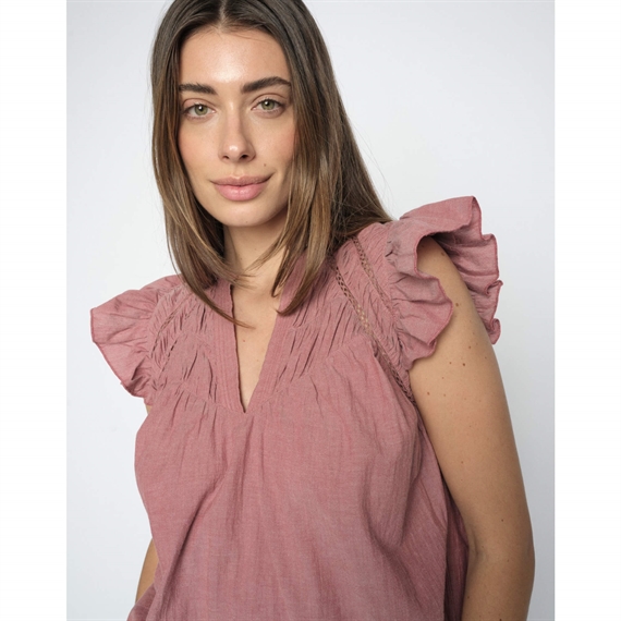 Mos Mosh Woda Izha Bluse, Cowhide