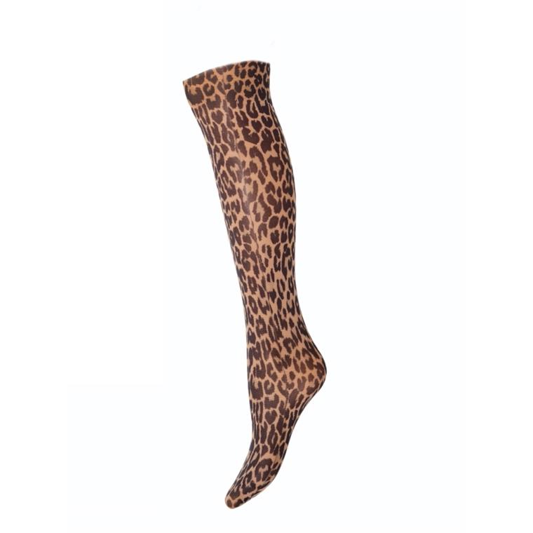 Mønstret Knæstrømpe, Leopard