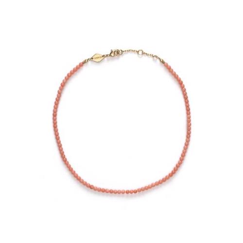 Anni Lu Wave Anklet Seashell Pink