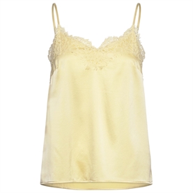 Rosemunde Silke Strap Top, Pastel Yellow