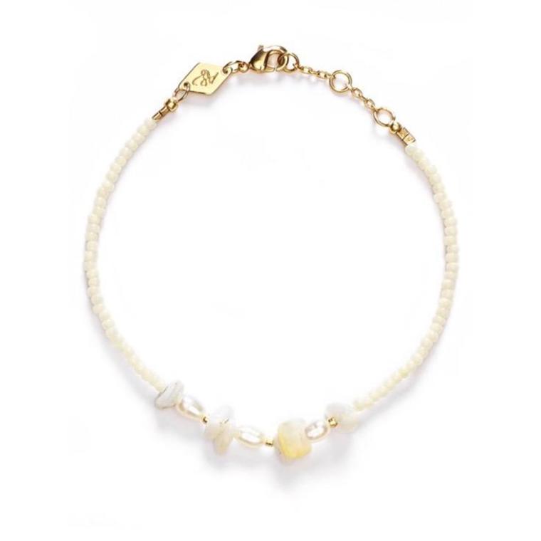 Anni Lu Emmanuelle Bracelet, Cream Pearl