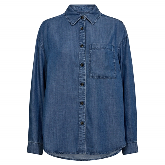 Ivy Copenhagen Matti Lyocel Skjorte, Denim Blue v