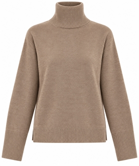'S Max Mara SMMALLEGRA Rullekrave Strik, Camel