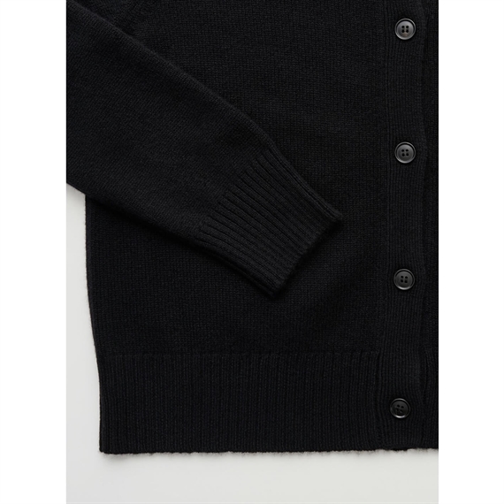 Aiayu Ingolf Cashmere Strikcardigan, Sort