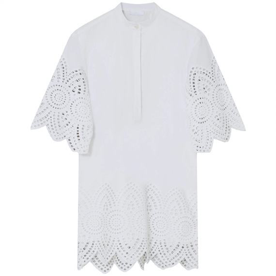 2NDDAY Kiwa Poplin Charm Kjole, Brilliant White