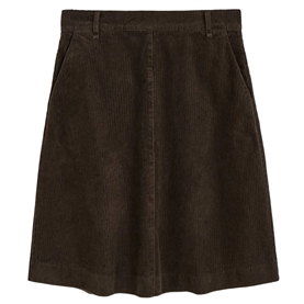 Aiayu Estelle Short Corduroy Nederdel, Smokey Brown