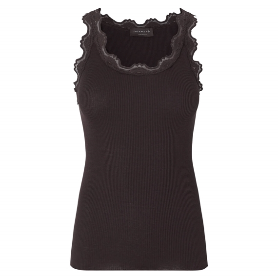 Rosemunde RWBabette Long Lace Top, Mole