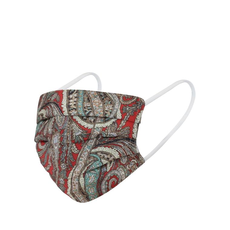 Karmamia Face Cover, Red Paisley