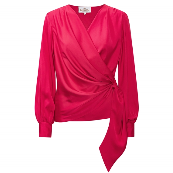 Karmamia Ines Bluse, Raspberry Pink