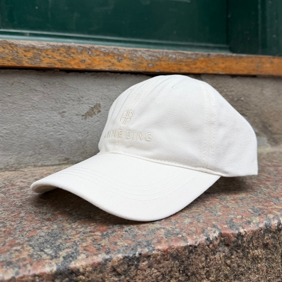 Anine Bing Jeremy Baseball Cap, Ivory