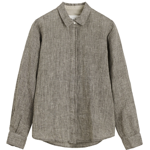 Aiayu Carol Shirt Linen, Brown