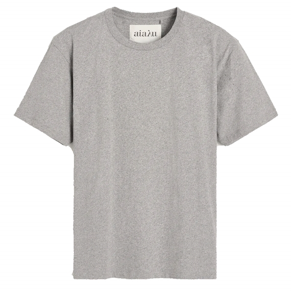 Aiayu Classic Circular T-shirt, Grey Melange