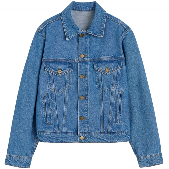 Aiayu Cleo Denim Jacket, Clear Blue