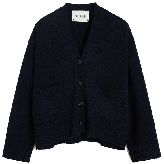 Aiayu Cora Cardigan, Black Blue