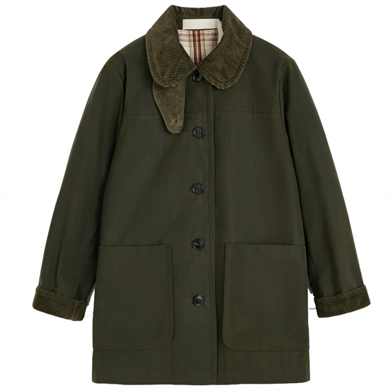 Aiayu Jamie Ripstop Oilskin Jakke, Archive Olive