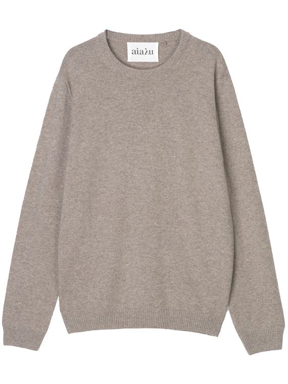 Aiayu Leonardo Cashmere Sweater, Pure Grain