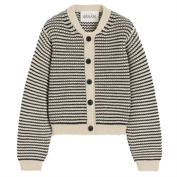 Aiayu Shiva Cardigan, Mix Black Navy
