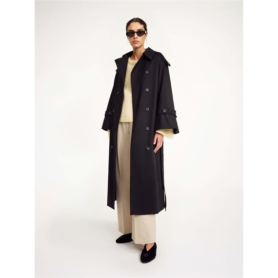 By Malene Birger Alaya Trenchcoat, Black