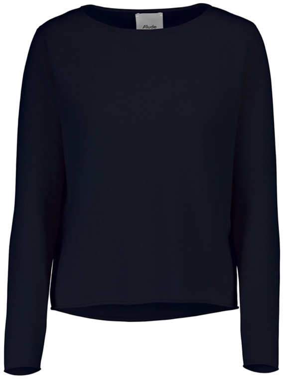 Allude Cashmere Sweater, Navy