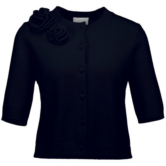 Allude Kortærmet Cardigan, Navy