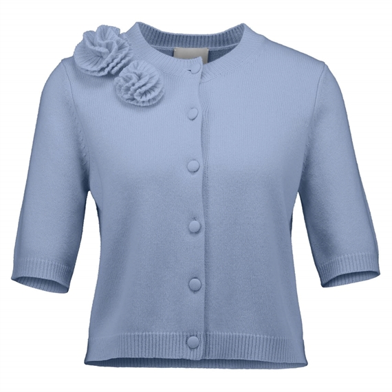 Allude Kortærmet Cardigan, Lyseblå