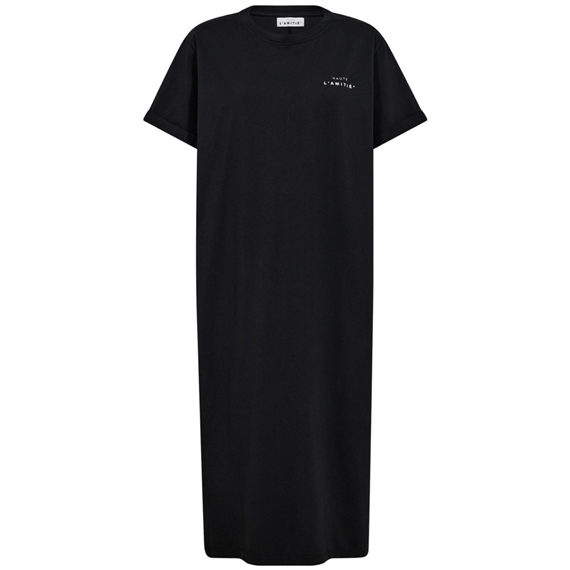 Haute L\'Amitie Crew Neck Tee Kjole, Sort