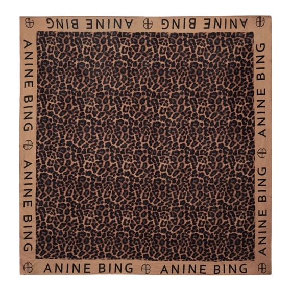 Anine Bing Eliza Sarong, Tan & Brown Leopard
