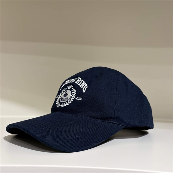 Anine Bing Jeremy Collegiate Cap, Navy Blue 