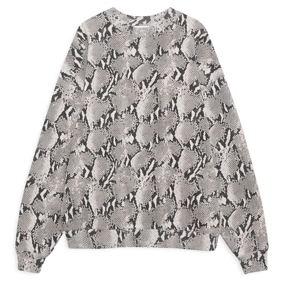 Anine Bing Miles Sweatshirt, Washed Python