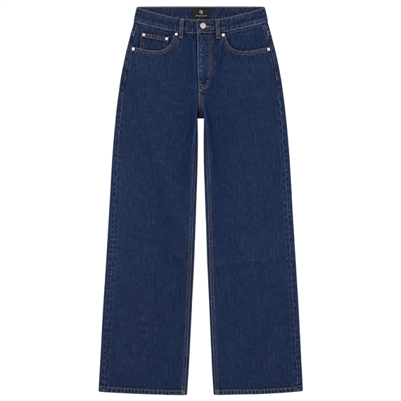 Anine Bing Hugh Jeans, Unwashed Blue