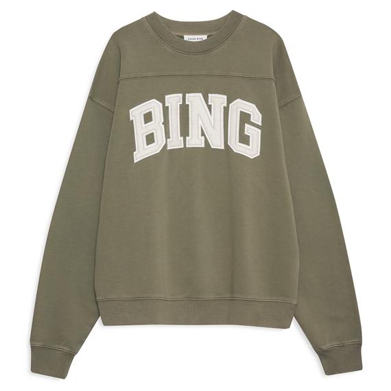 Anine Bing Trenton Bing Sweatshirt, Washed Olive 