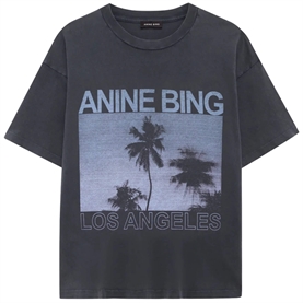 Anine Bing Cade Palms T-shirt, Washed Grey