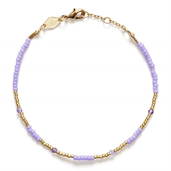 Anni Lu Clemence Armbånd, Lilac  