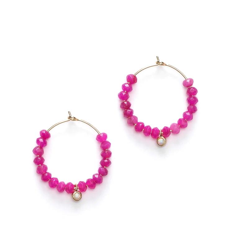 Anni Lu Pump Up The Jam Hoops, Fuschia 