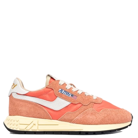Autry Reelwind Low Sneakers, White/Peach