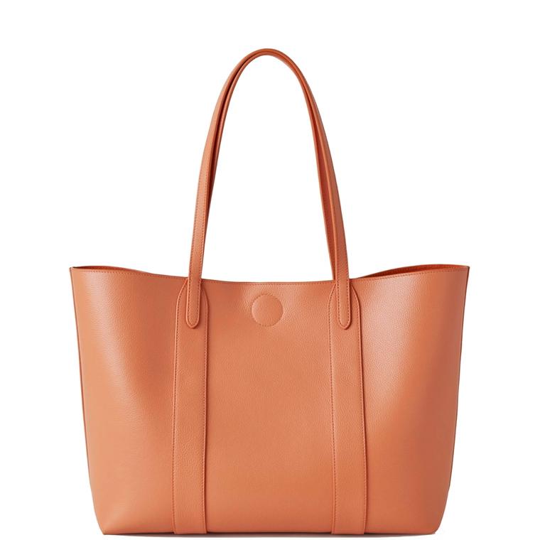 Mulberry Bayswater Tote Apricot Small Classic Grain