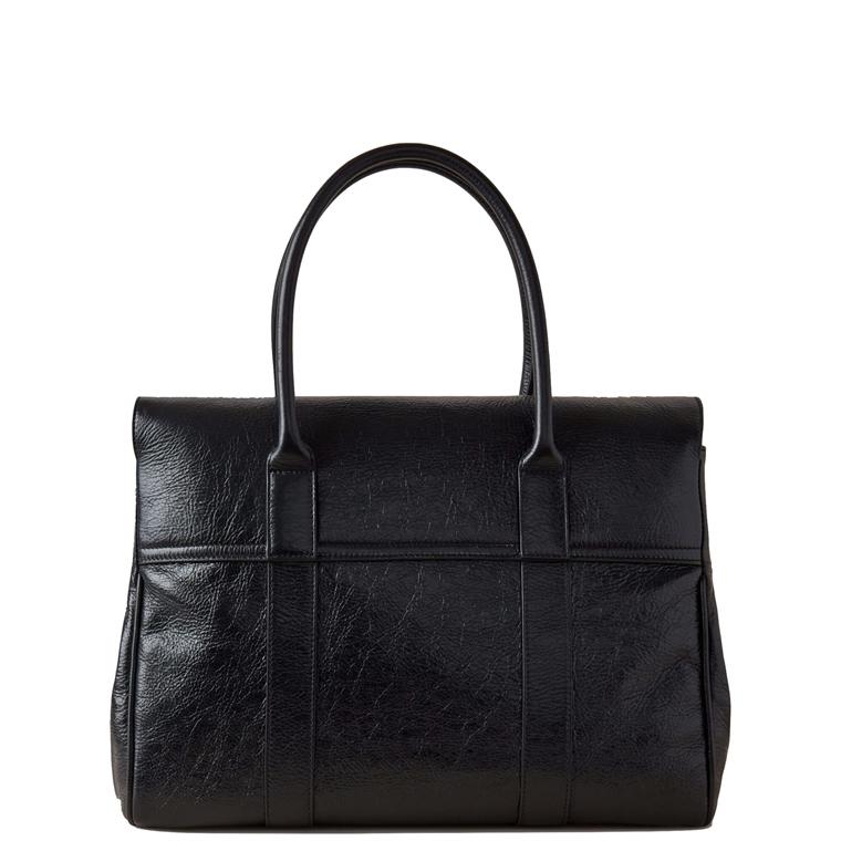 Mulberry Bayswater Black High Shine Calf Leather