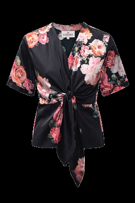 Karmamia Blair Bluse, Fiori Noir 