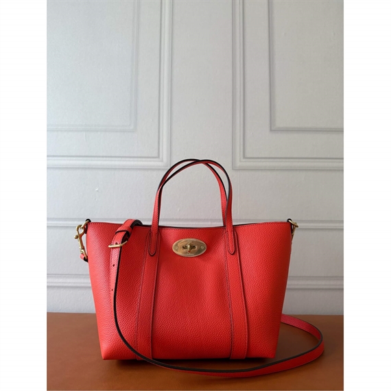 Mulberry Mini Bayswater Tote Coral Orange