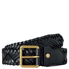 Mulberry Woven Belt Black Woven Leather