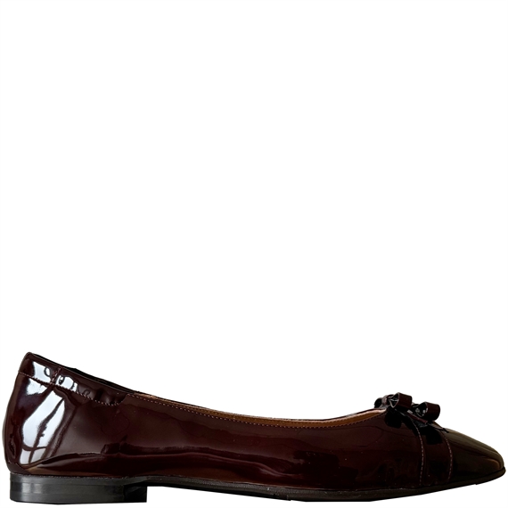 Billi BI A9316 Ballerina Sko, Bordeaux Patent