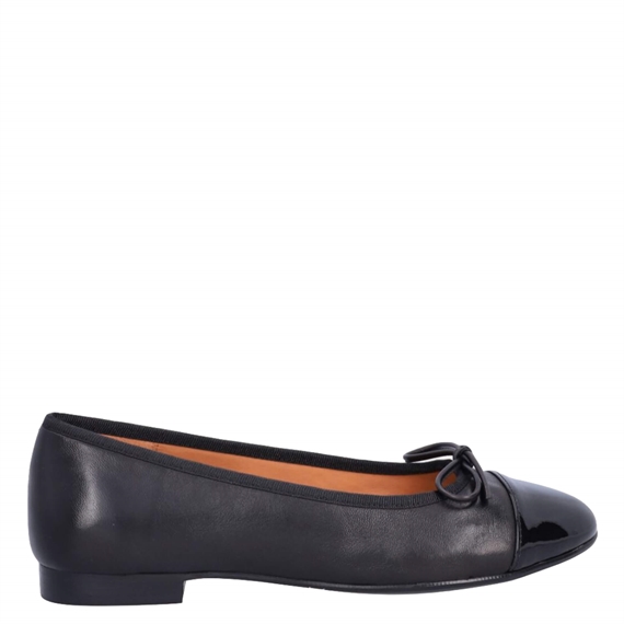 Billi Bi A8041 Ballerina, Black Patent/Black Nappa
