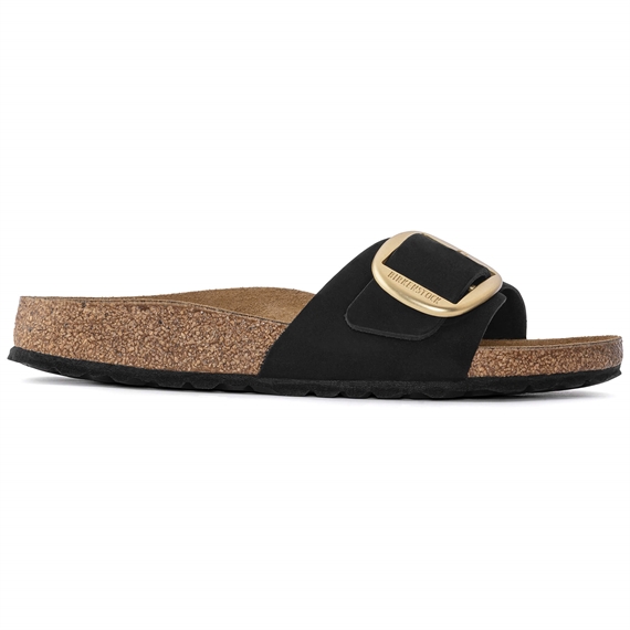 Birkenstock Madrid Big Buckle Sandaler, Sort