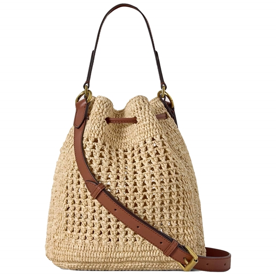 Mulberry Small Crochet Bucket Natural 